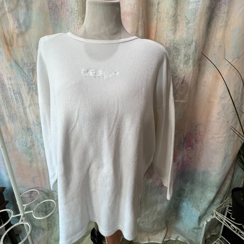 Vintage 📌  Big Fun Cotton Plus Size 3/4 Sleeves Top Size: 16/18